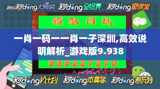 一肖一码一一肖一子深圳,高效说明解析_游戏版9.938