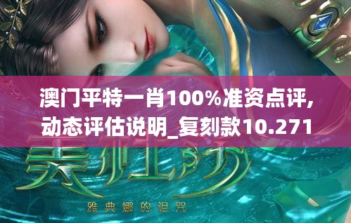 澳门平特一肖100%准资点评,动态评估说明_复刻款10.271