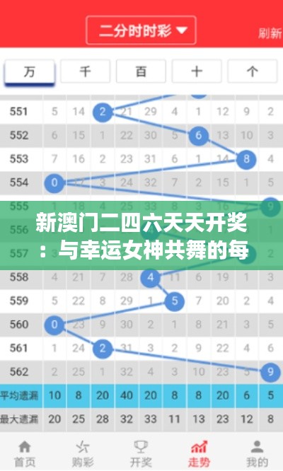 新澳门二四六天天开奖：与幸运女神共舞的每一天