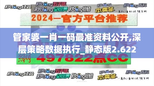 管家婆一肖一码最准资料公开,深层策略数据执行_静态版2.622