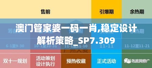 澳门管家婆一码一肖,稳定设计解析策略_SP7.309